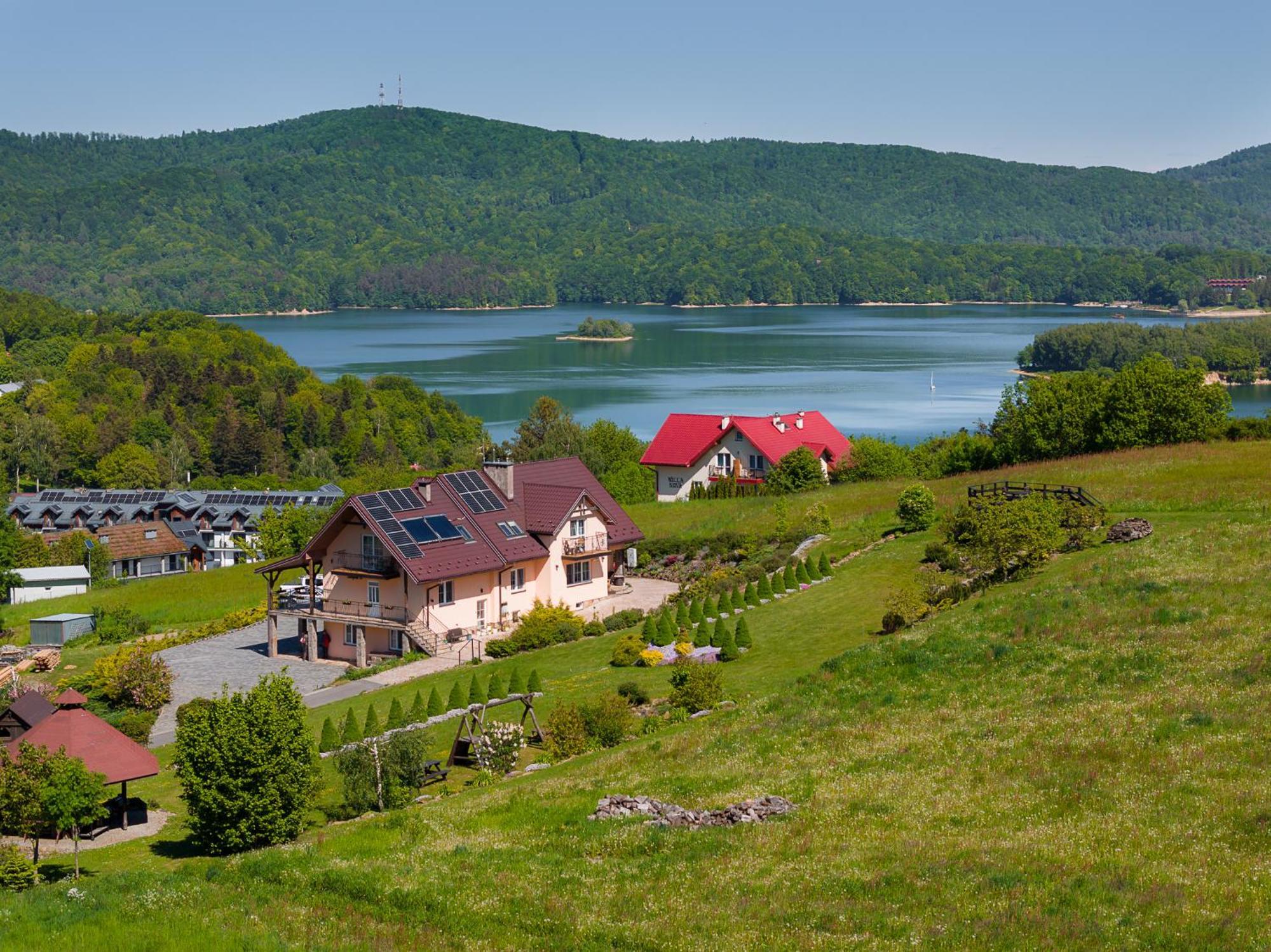 Willa Diana- z panoramą jeziora i gór w Polańczyku Zewnętrze zdjęcie